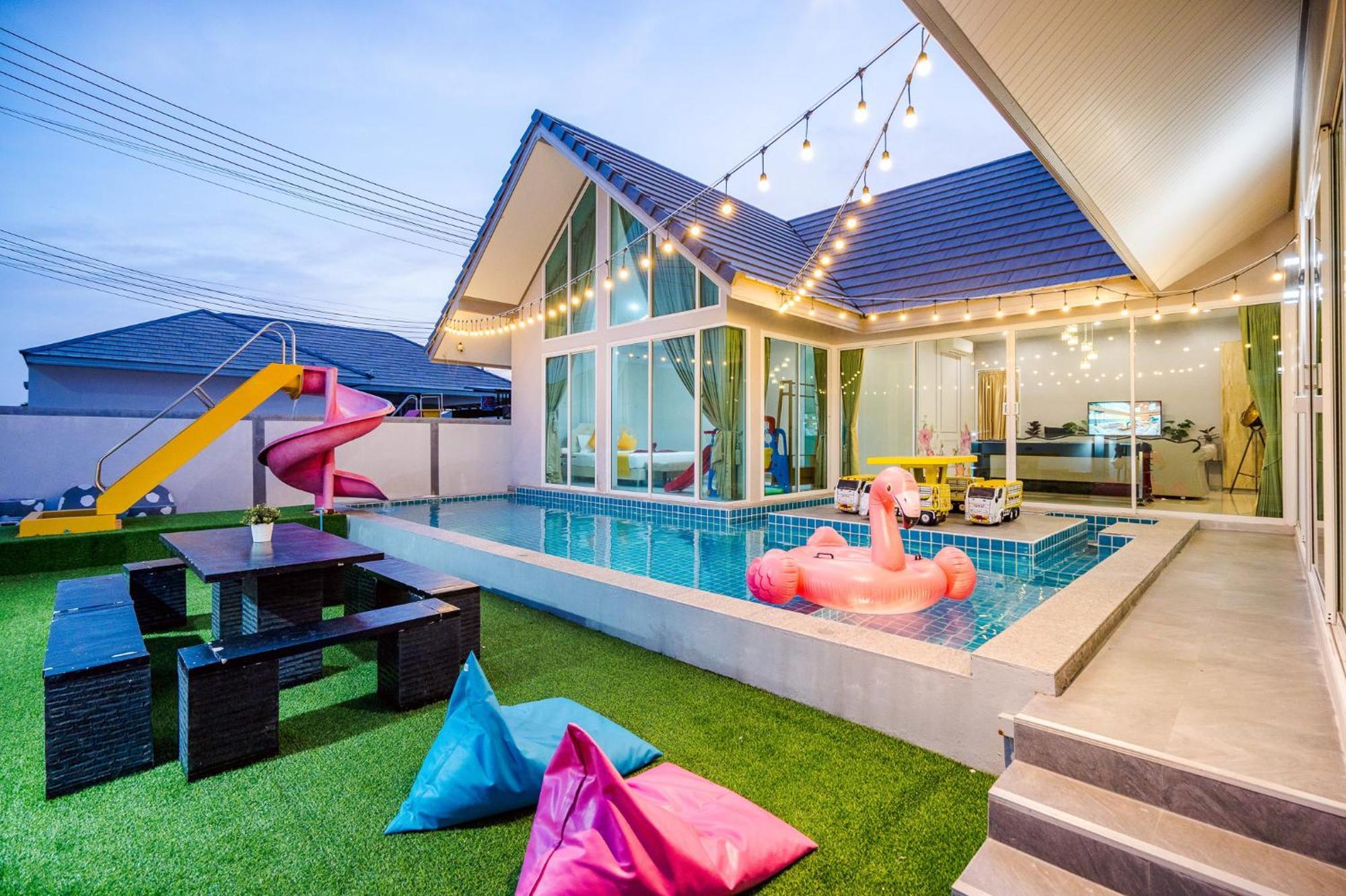 M4 Billion Pool Villa Cha-Am Ngoại thất bức ảnh